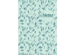 9783753156842 - Notizbuch A5 liniert [Blue Leaves - Blaue Blätter] Softcover von Daily Paper Design 80 Seiten als Tagebuch Bullet Journal Notizheft FSC-zertifiziert & aus nachhaltiger und umweltschonender Forstwirtschaft - Daily Paper Design Kartoniert (TB)