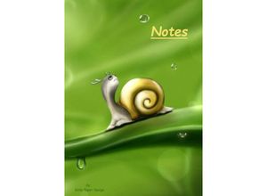 9783753157207 - Notizbuch A5 liniert [Snail - Schnecke] Softcover von Daily Paper Design 80 Seiten als Tagebuch Bullet Journal Notizheft FSC-zertifiziert & aus nachhaltiger und umweltschonender Forstwirtschaft - Daily Paper Design Kartoniert (TB)