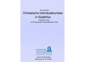 9783753165783 - Chinesische Individualtouristen in Südafrika - Sarah Sander Kartoniert (TB)