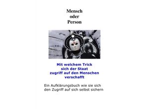 9783754911228 - Mensch oder Person - Peter Frühwald Kartoniert (TB)