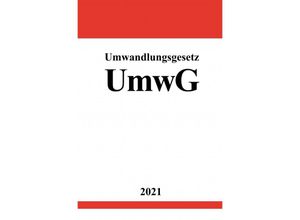 9783754921975 - Umwandlungsgesetz (UmwG) - Ronny Studier Kartoniert (TB)