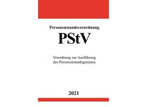 9783754923122 - Personenstandsverordnung (PStV) - Ronny Studier Kartoniert (TB)