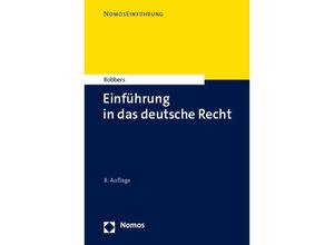 9783756000104 - Einführung in das deutsche Recht - Gerhard Robbers Kartoniert (TB)