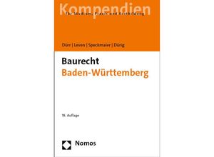 9783756000586 - Baurecht Baden-Württemberg - Hansjochen Dürr Dagmar Leven Sabine Speckmaier Julia Dürig Kartoniert (TB)