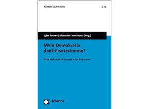 9783756000890 - Mehr Demokratie dank Ersatzstimme? Taschenbuch