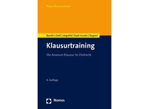 9783756005635 - Klausurtraining - Walter Boeckh Andreas Gietl Alexander MH Längsfeld Ursula Raab-Gaudin Klaus Rappert Kartoniert (TB)