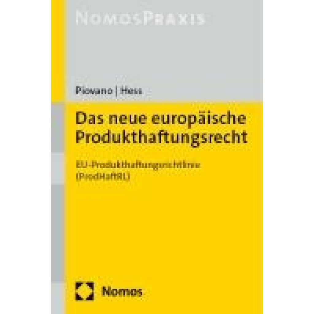 9783756007028 - Piovano Christian Das neue europäische Produkthaftungsrecht