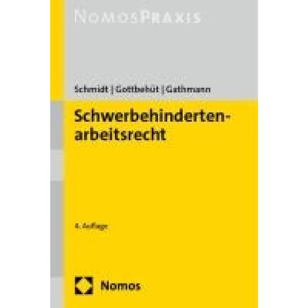 9783756007790 - Schmidt Bettina Schwerbehindertenarbeitsrecht