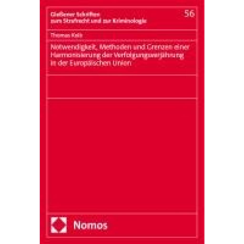 9783756008896 - Kolb Thomas Notwendigkeit Methoden und Grenzen einer Harmonisierung der Verfolgungsverjährung in der Europäischen Union