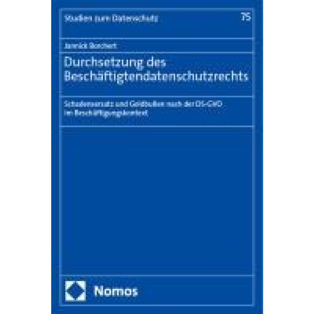 9783756008933 - Borchert Jannick Durchsetzung des Beschäftigtendatenschutzrechts