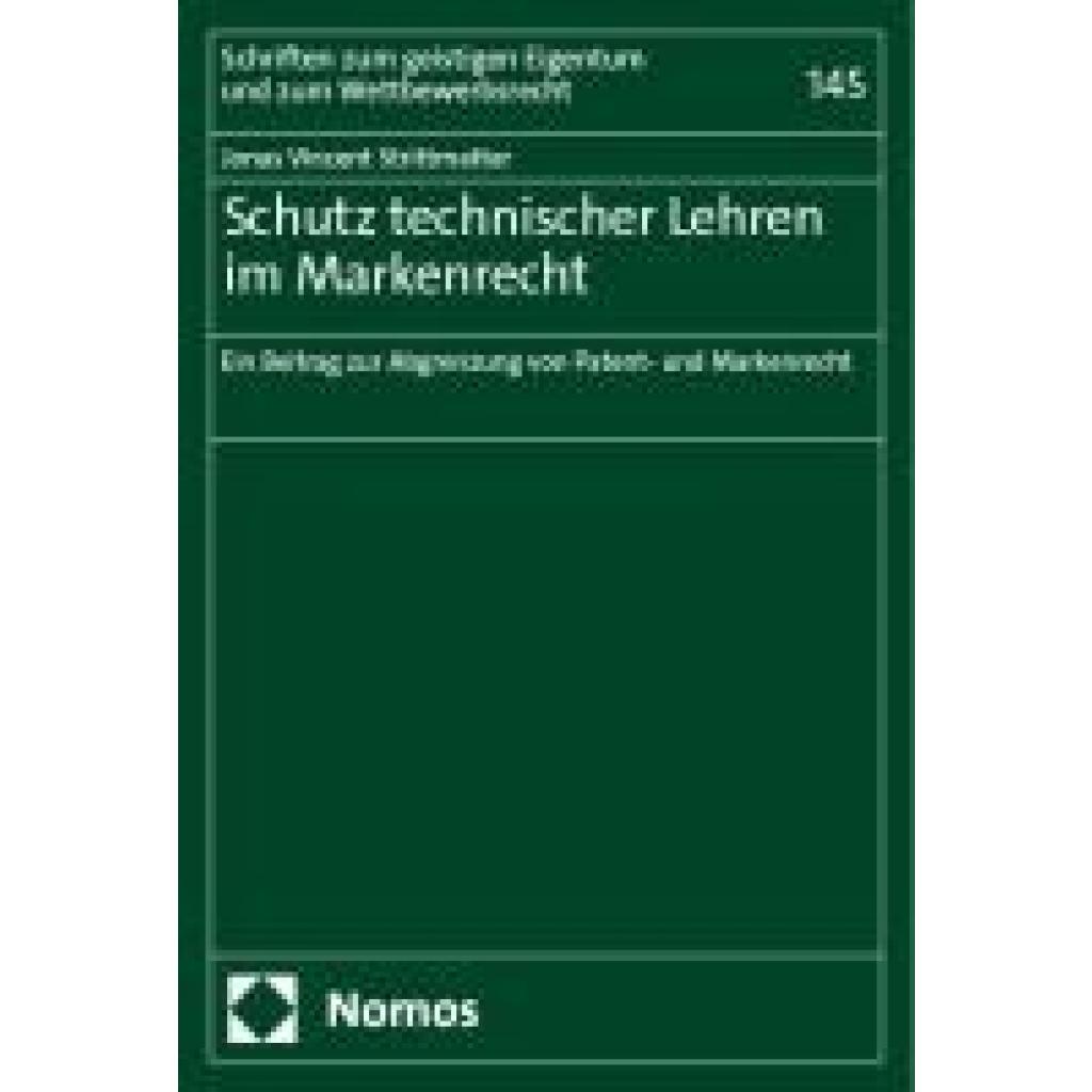 9783756009084 - Strittmatter Jonas Vincent Schutz technischer Lehren im Markenrecht