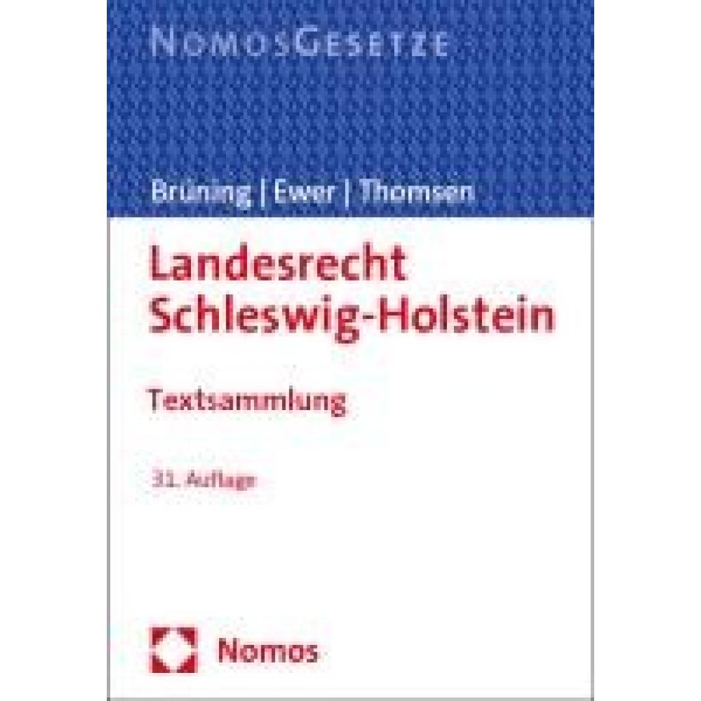 9783756009275 - Landesrecht Schleswig-Holstein