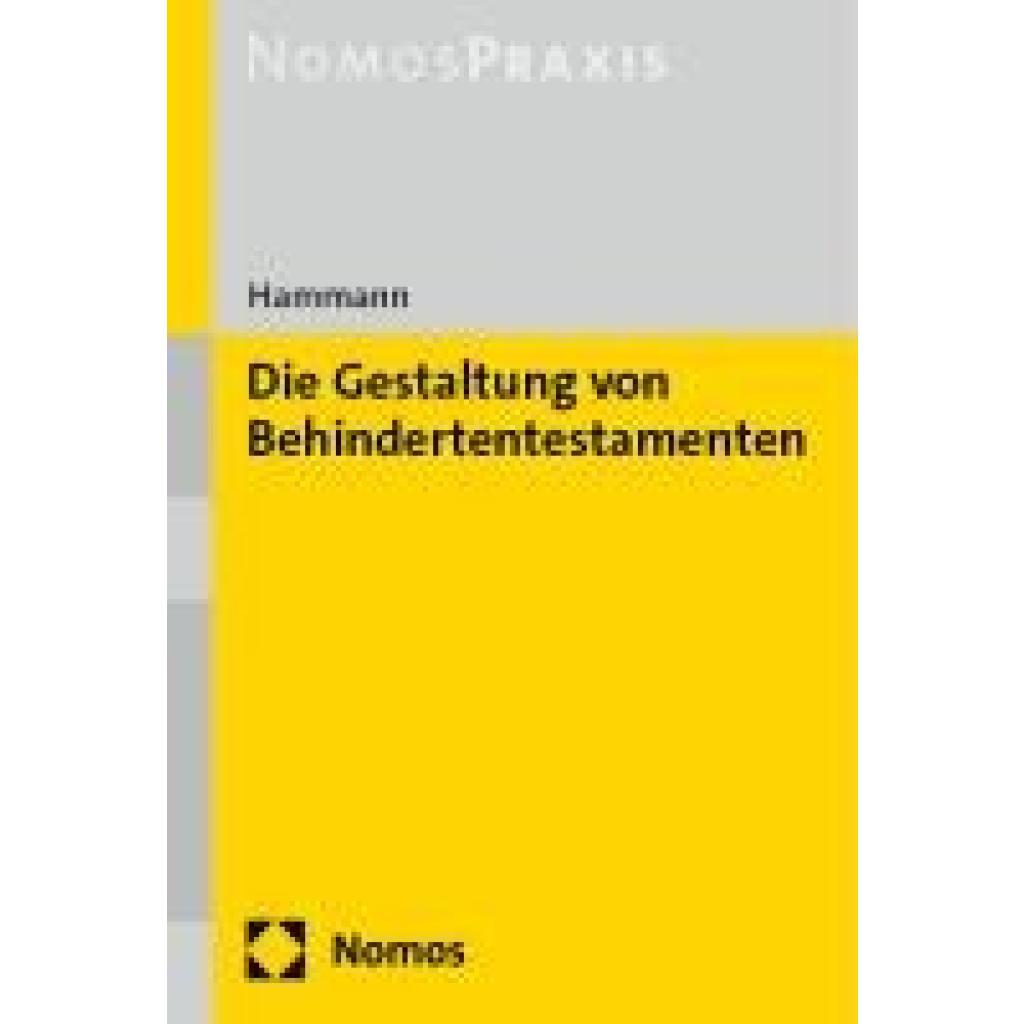 9783756009282 - Hammann Hans Die Gestaltung von Behindertentestamenten