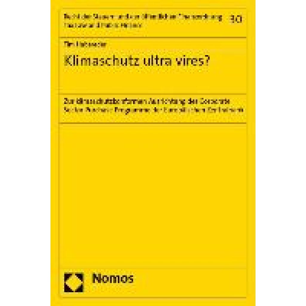 9783756013364 - Habereder Tim Klimaschutz ultra vires?