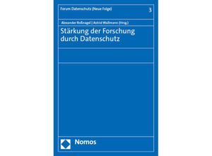 9783756013623 - Stärkung der Forschung durch Datenschutz Kartoniert (TB)