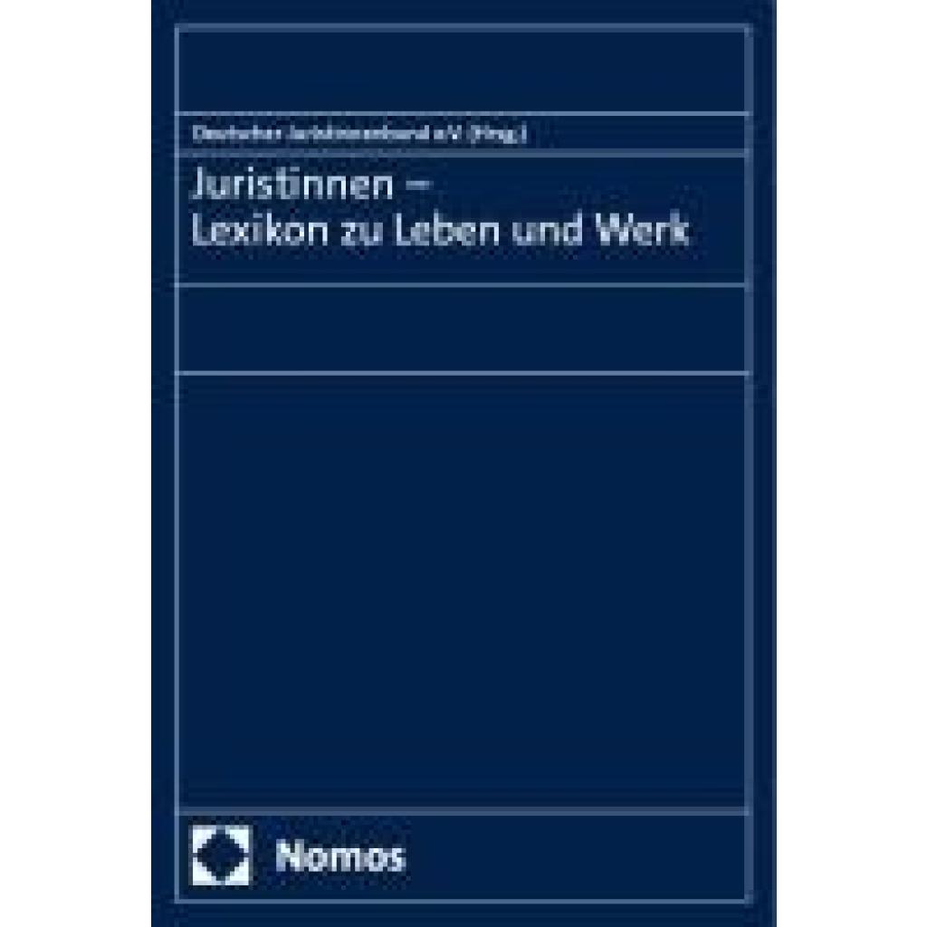 9783756014378 - Juristinnen - Lexikon zu Leben und Werk