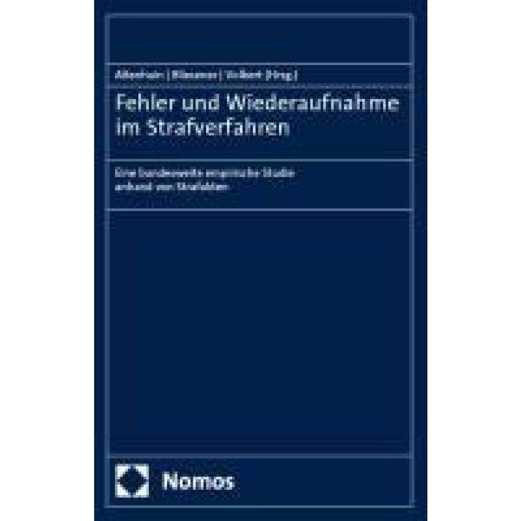 9783756015818 - Fehler und Wiederaufnahme im Strafverfahren