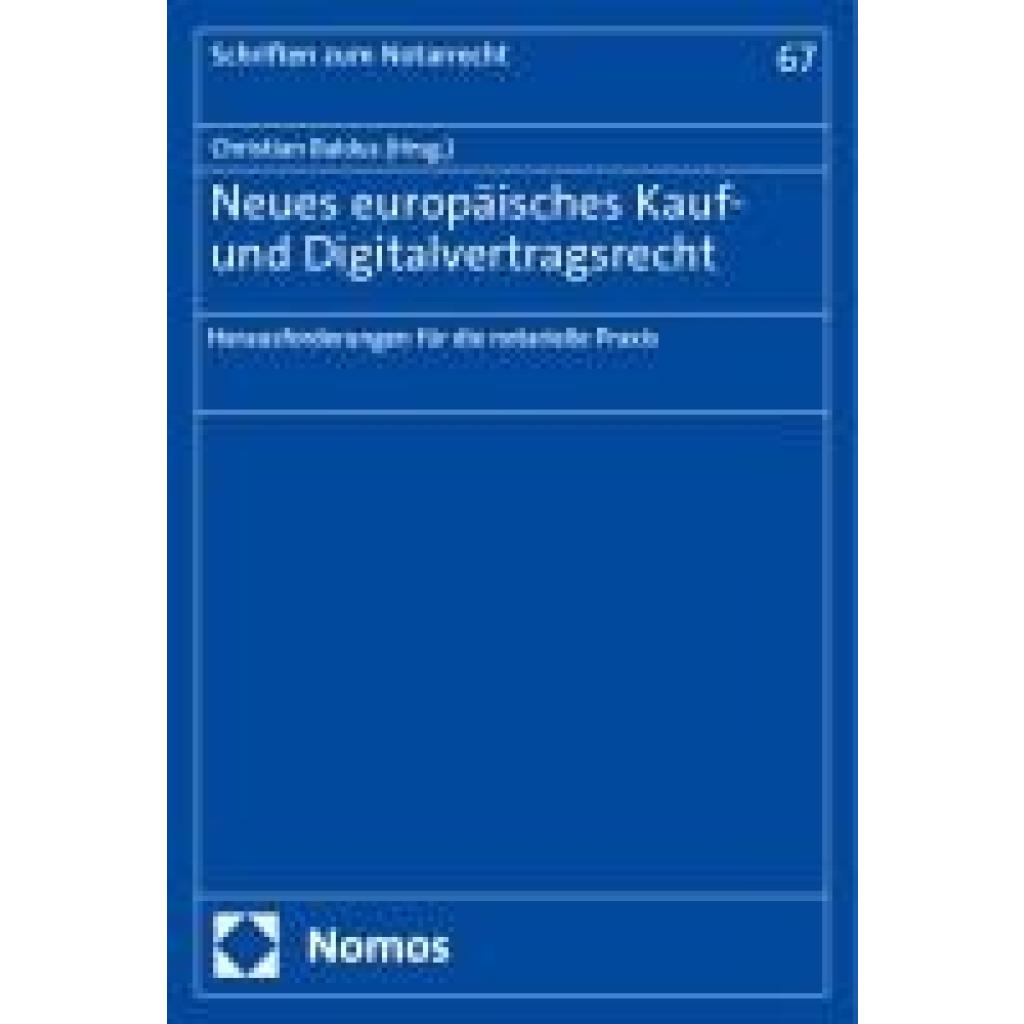 9783756016037 - Neues europäisches Kauf- und Digitalvertragsrecht