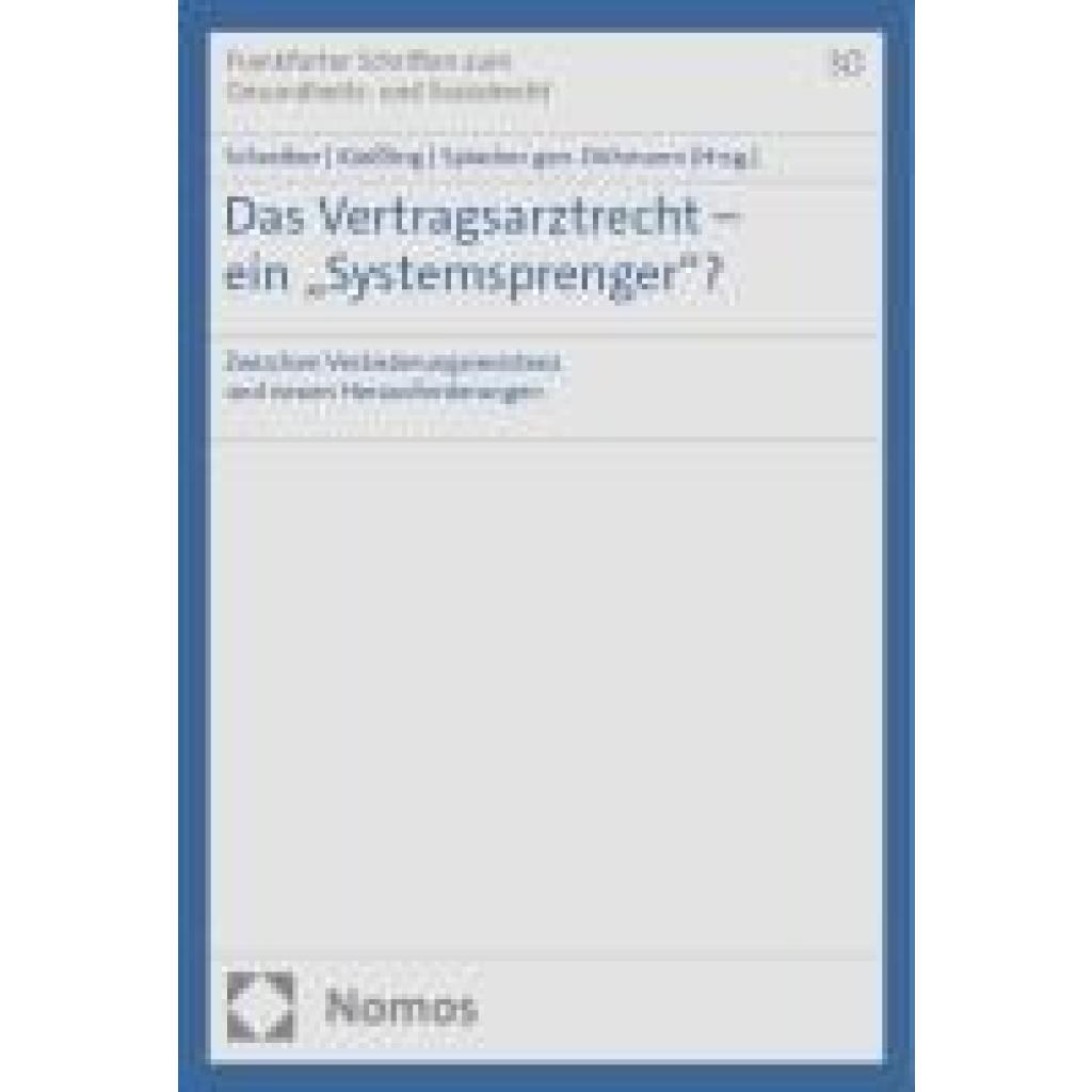 9783756016624 - Das Vertragsarztrecht - ein Systemsprenger?