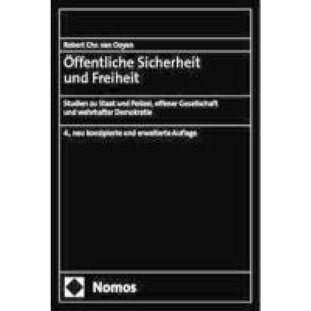 9783756017461 - Ooyen Robert Chr van Öffentliche Sicherheit und Freiheit