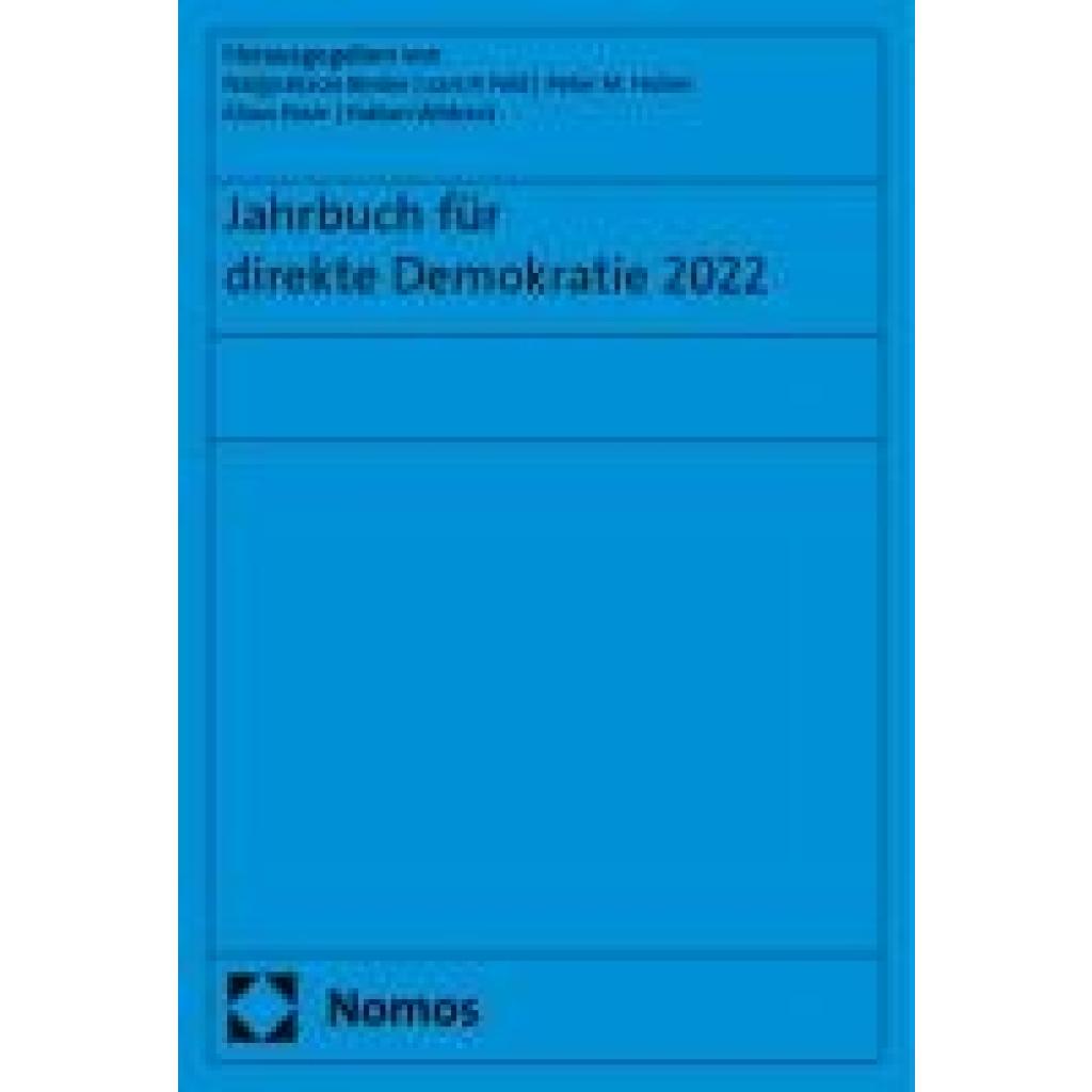 9783756017522 - Jahrbuch für direkte Demokratie 2022