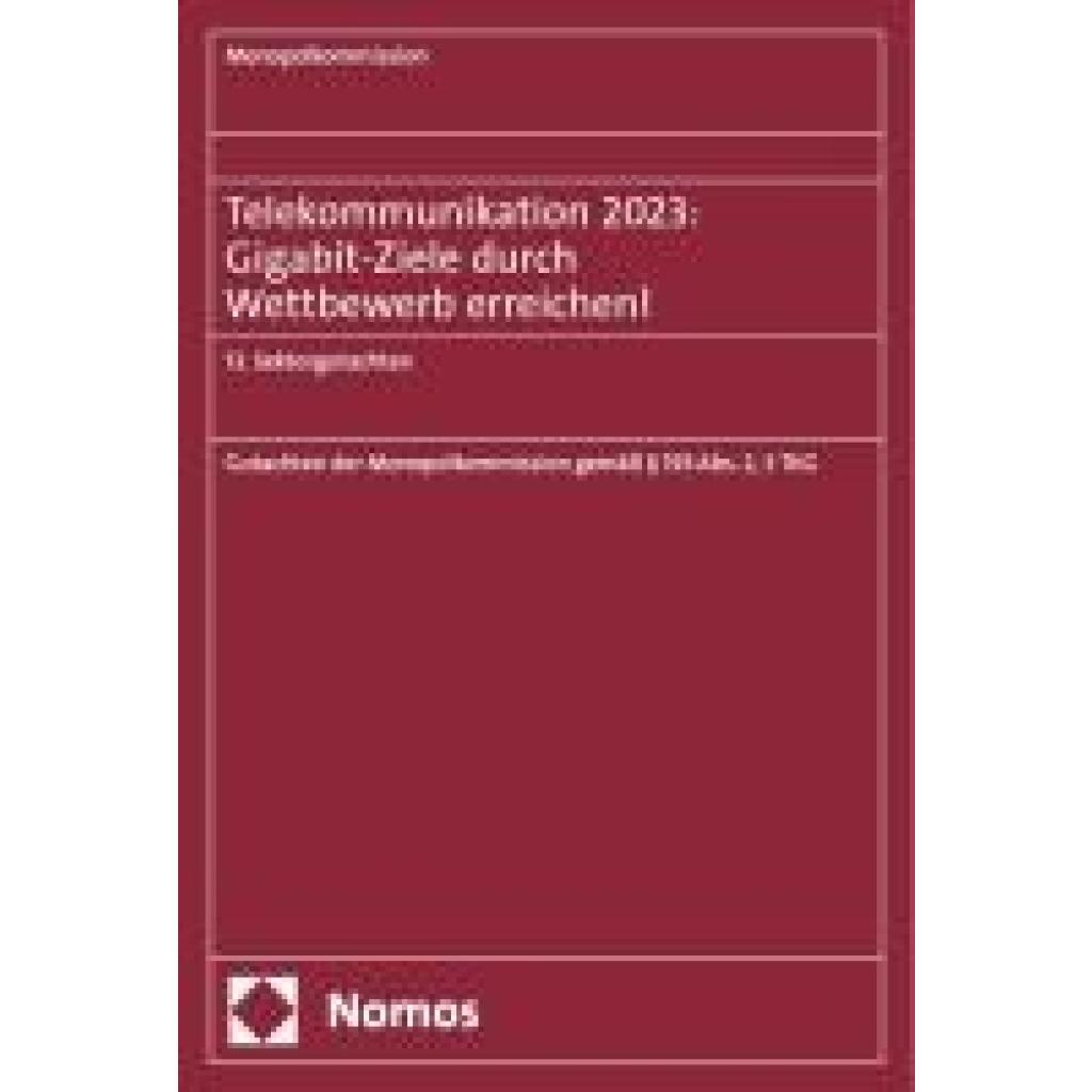 9783756018444 - Telekommunikation 2023 Gigabit-Ziele durch Wettbewerb erreichen!