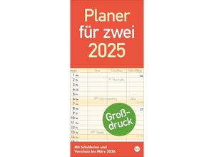 9783756405718 - Großdruck Planer für zwei 2025