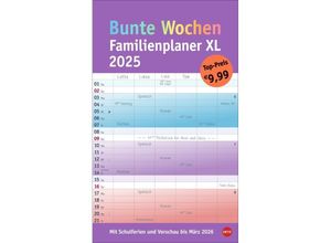 9783756406036 - Bunte Wochen Familienplaner XL 2025