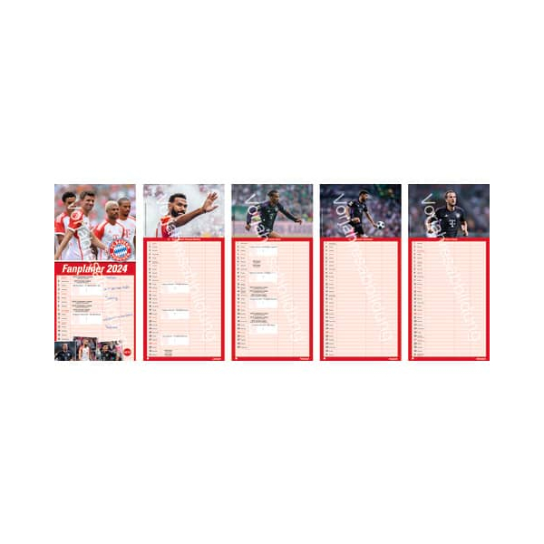 9783756406166 - Familienkalender 20664 FC Bayern München 1 Monat   1 Seite 16x35cm 2025 9783756406166 Heye