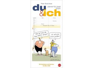 9783756406173 - Familienkalender 20712 Du & ich 1 Monat   1 Seite 2 Spalten 16x35cm 2025 9783756406173 Heye