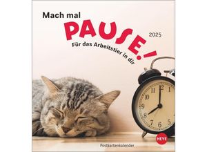 9783756407033 - Mach mal Pause Postkartenkalender 2025 - Für das Arbeitstier in dir