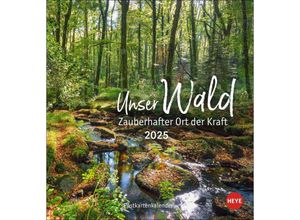 9783756407118 - Unser Wald Postkartenkalender 2025 - zauberhafter Ort der Kraft