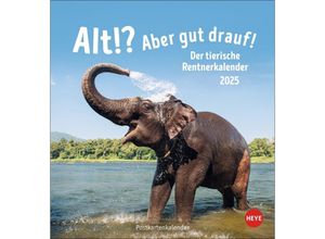 9783756407187 - Alt! Aber gut drauf Postkartenkalender 2025 - Der tierische Rentnerkalender