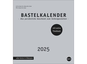 9783756407903 - Premium-Bastelkalender silbergrau mittel 2025