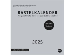 9783756407910 - Premium-Bastelkalender silbergrau groß 2025