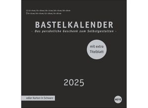 9783756407958 - Premium-Bastelkalender schwarz groß 2025