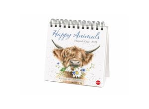 9783756408641 - Hannah Dale Happy Animals Premium-Postkartenkalender 2025