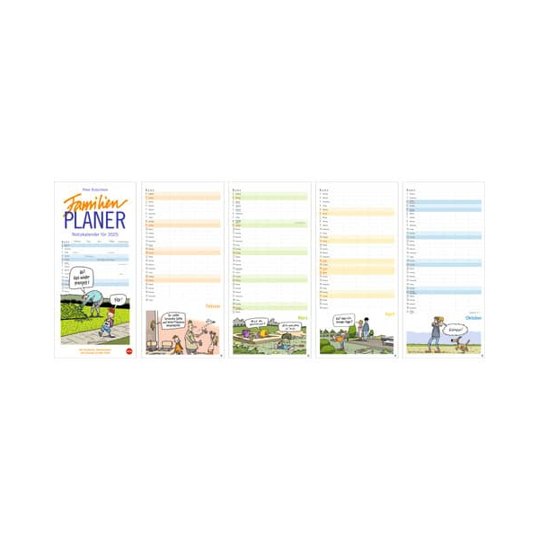 9783756409693 - Familienkalender 1588 Peter Butschkows 1 Monat   1 Seite 5 Spalten 21x45cm 2025 9783756409693 Heye