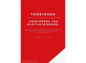 9783757520861 - Thüringen - Zuschüsse zur Digitalisierung - Kristine Henniges Kartoniert (TB)