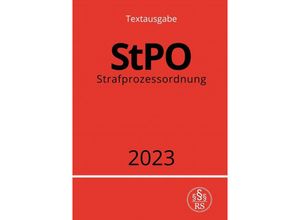 9783757528294 - Strafprozessordnung - StPO 2023 - Ronny Studier Kartoniert (TB)