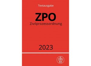 9783757528607 - Zivilprozessordnung - ZPO - Ronny Studier Kartoniert (TB)