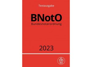 9783757529154 - Bundesnotarordnung - BNotO 2023 - Ronny Studier Kartoniert (TB)