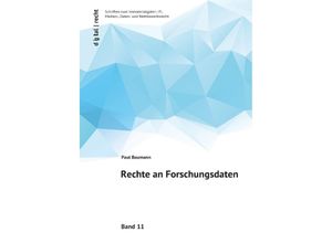 9783757560485 - Rechte an Forschungsdaten - Paul Baumann Kartoniert (TB)