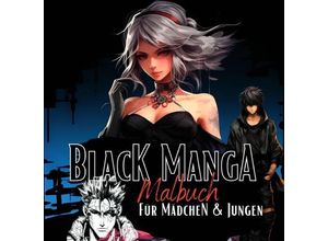 9783757580889 - Black Manga Malbuch - Lucys Manga Malbücher Kartoniert (TB)