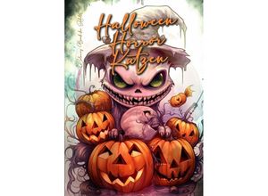 9783758404146 - Halloween Horror Katzen Malbuch für Ewachsene - Monsoon Publishing Musterstück Grafik Kartoniert (TB)