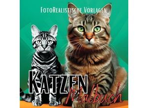 9783758414459 - Malbuch Katze Fotorealistisch - Lucys Schwarze Malbücher Kartoniert (TB)