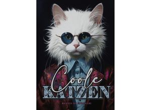 9783758426452 - Coole Katzen Malbuch für Erwachsene - Monsoon Publishing Musterstück Grafik Kartoniert (TB)