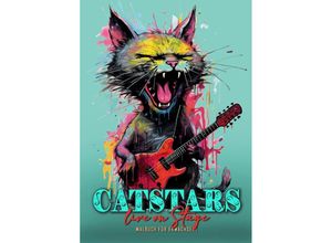 9783758434051 - Catstars live on Stage Malbuch für Erwachsene - Monsoon Publishing Musterstück Grafik Kartoniert (TB)