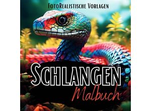 9783758434129 - Schlangen Malbuch Fotorealistisch - Lucys Schwarze Malbücher Kartoniert (TB)