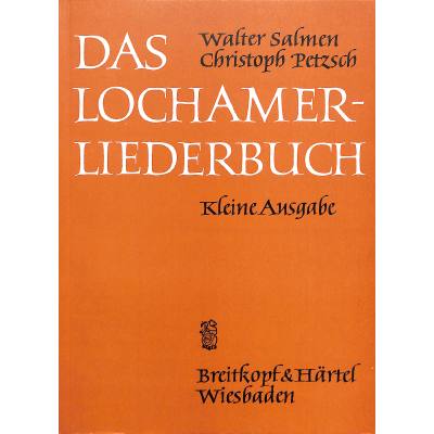 9783765100703 - Das Lochamer Liederbuch - kleine Ausgabe